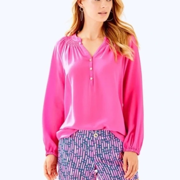 Lilly Pulitzer Tops - Lilly Pulitzer | Silk Blouse